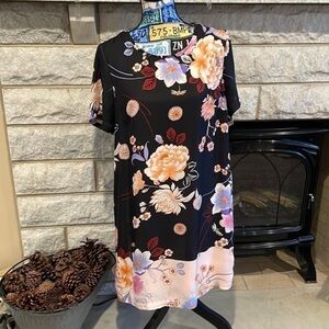 Daniel Rainn | Dresses | Daniel Rain Vneck Organza Dressleopard Print Size  Xxs | Poshmark